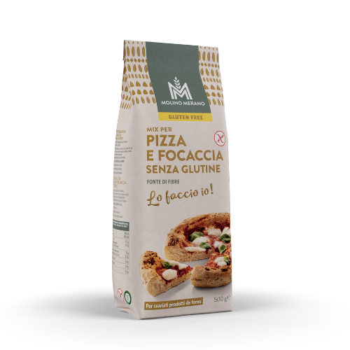 Miscela Pizza Pane e Focaccia Senza Glutine 500g - Molino Merano