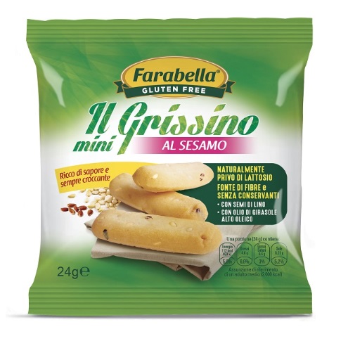 Il Mini Grissino Sesamo e Lino Senza Glutine - Farabella