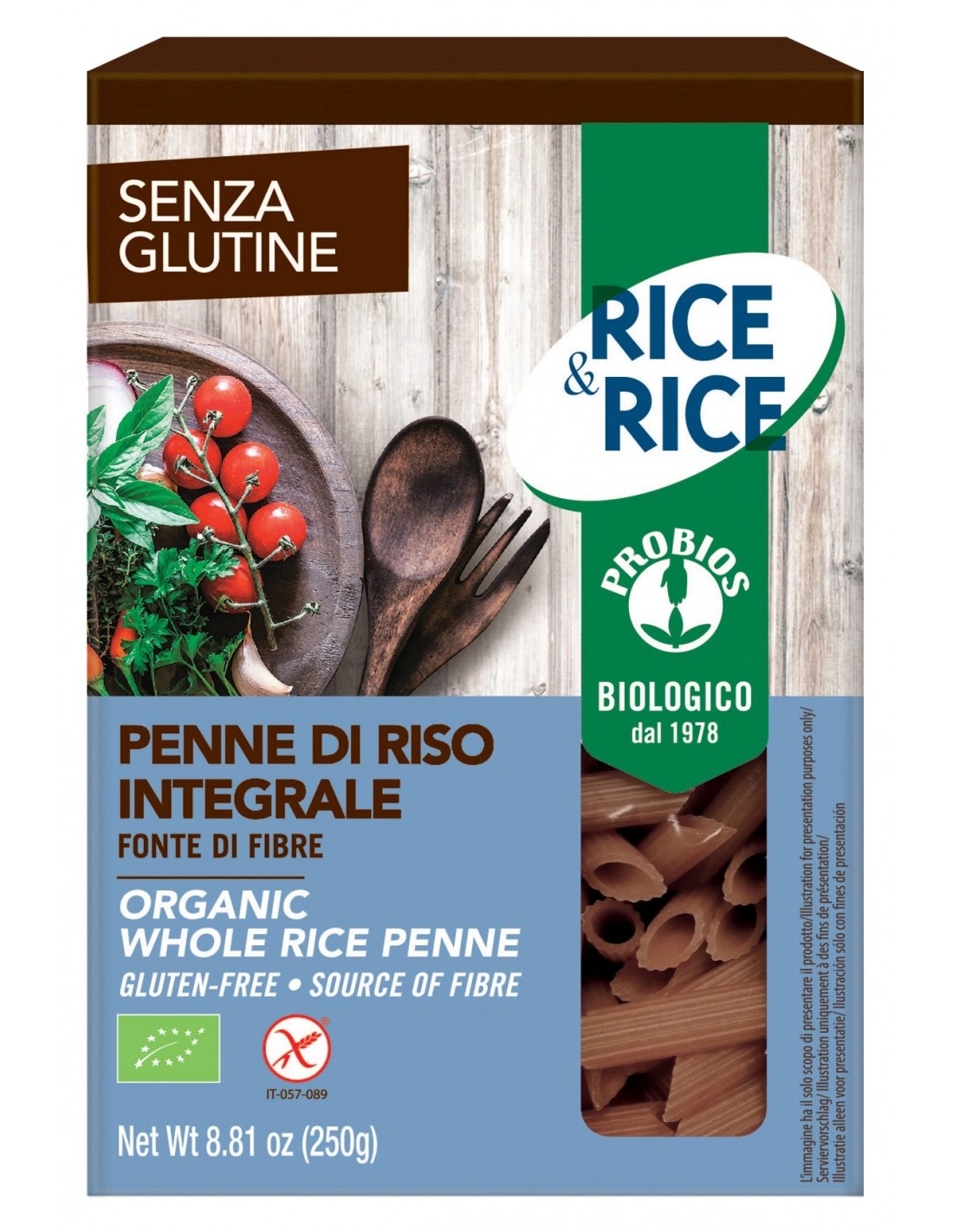 Penne di Riso Integrale Senza Glutine - Probios