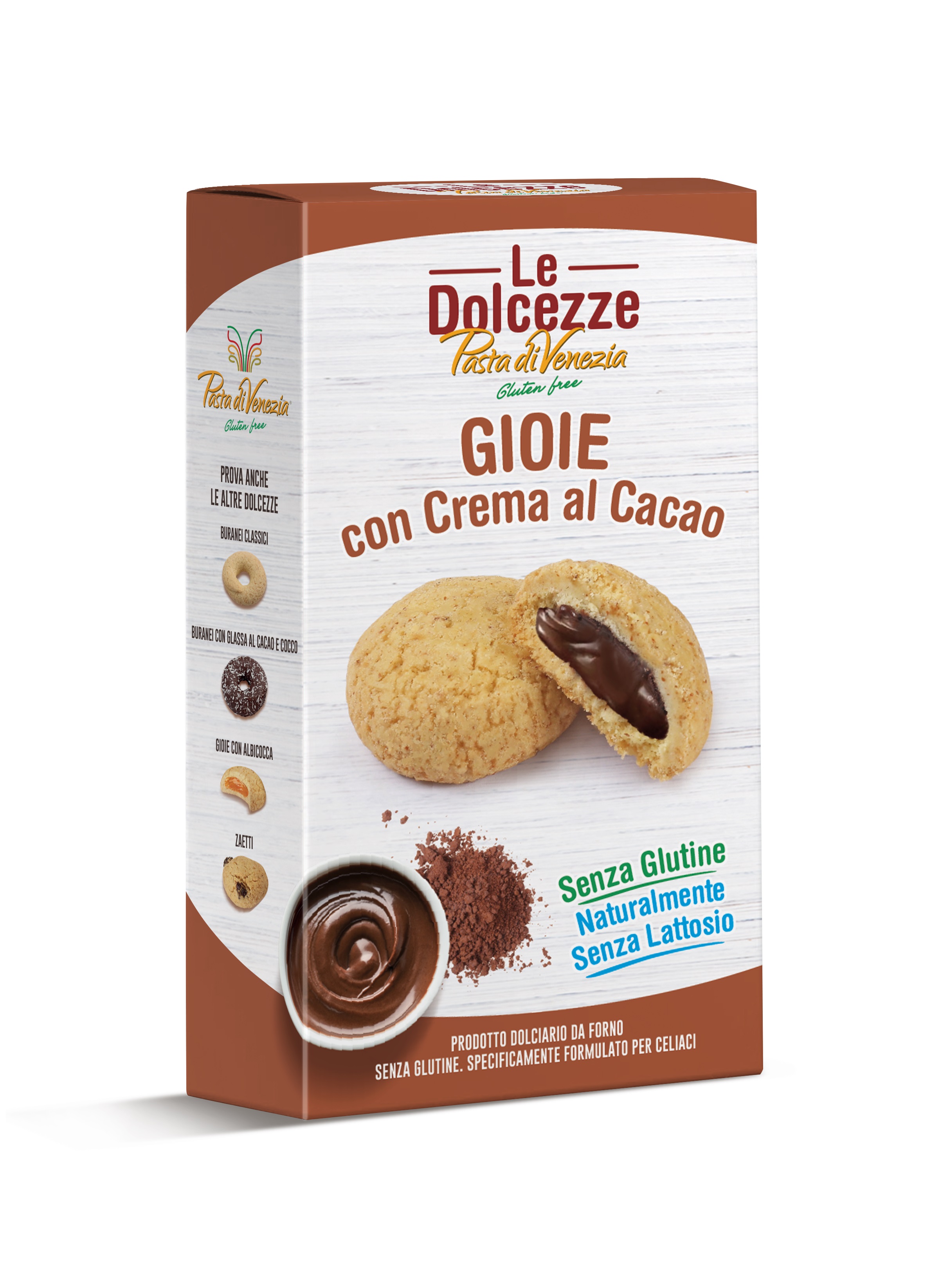 Gioie con Crema al Cacao Senza Glutine - Pasta di Venezia