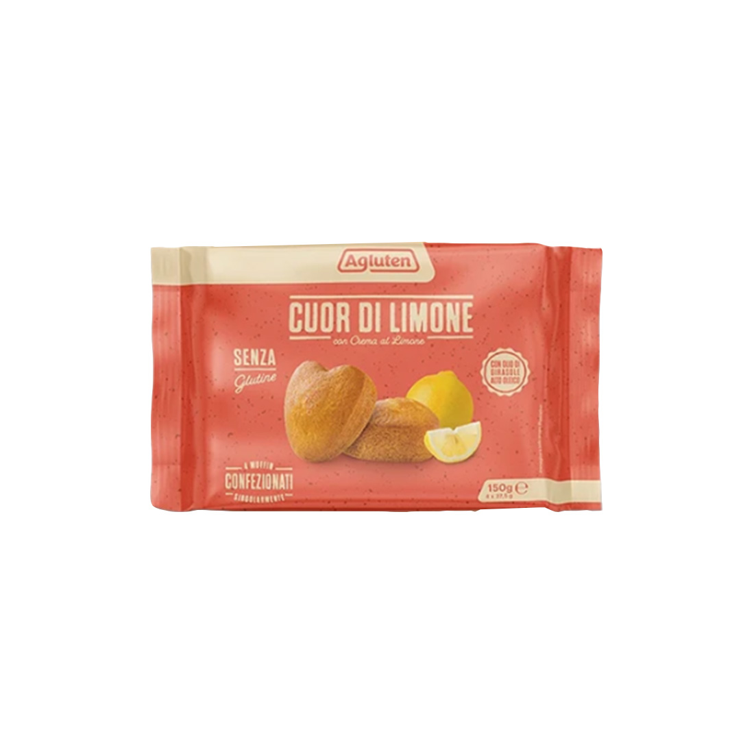 Merendina Cuor di Limone Senza Glutine - Agluten