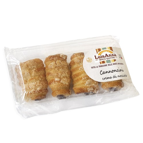 Cannoncini Senza Glutine con Crema di Nocciola - LuisAnna